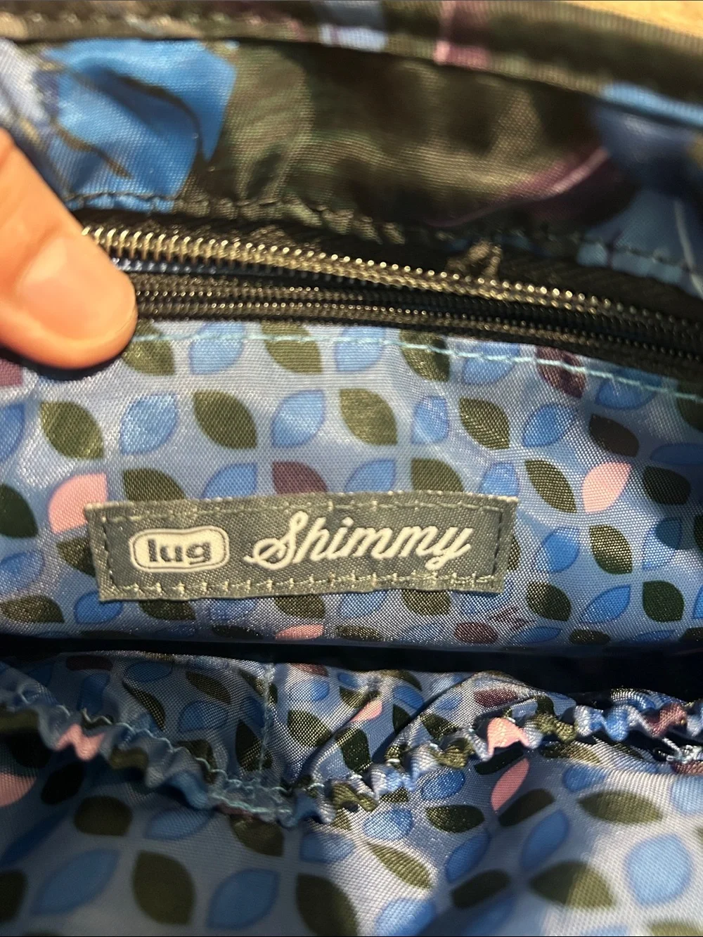 Lug Blue Tropical Print Crossbody Bag and Matching Wallet
